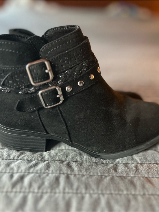 Sonoma Other - Sonoma Girls size 13 Black Ankle Boots with Buckle & Stud Detail
